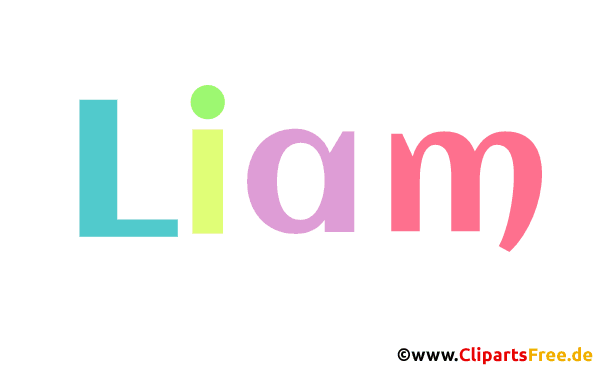 Liam beliebter Vorname für Jungen - Gif Animation