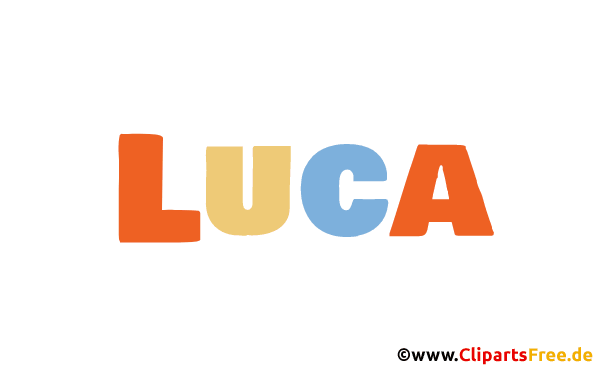 Luca Vorname für Jungen - schöne Vornamen für Babies animiert