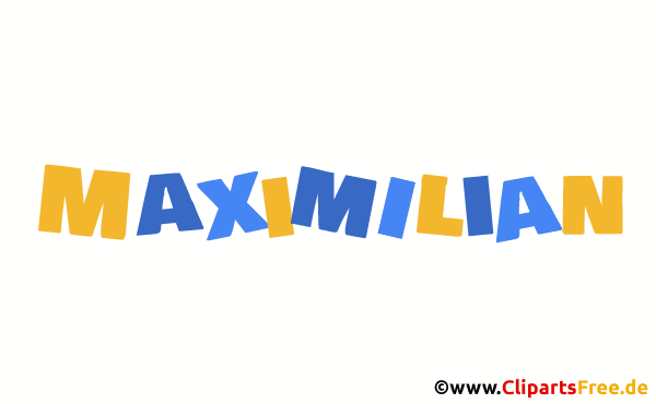 Maximilian Vorname für Jungen - schöne Vornamen für Babies animiert