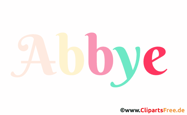 Abbye Mädchenname für Baby als Illustration
