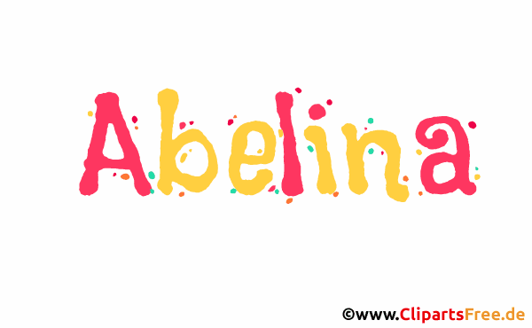 Abelina Vorname für Mädchen, Baby als Illustration