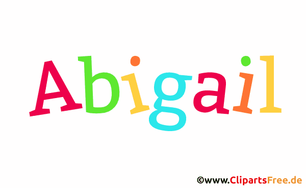 Abigail Vorname für Mädchen, Baby als Illustration