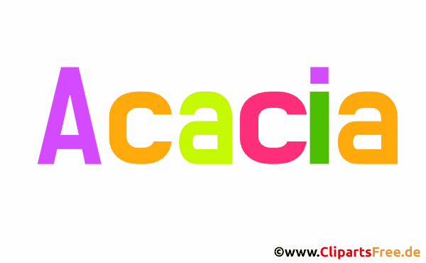 Acacia Vorname für Mädchen, Baby als Illustration