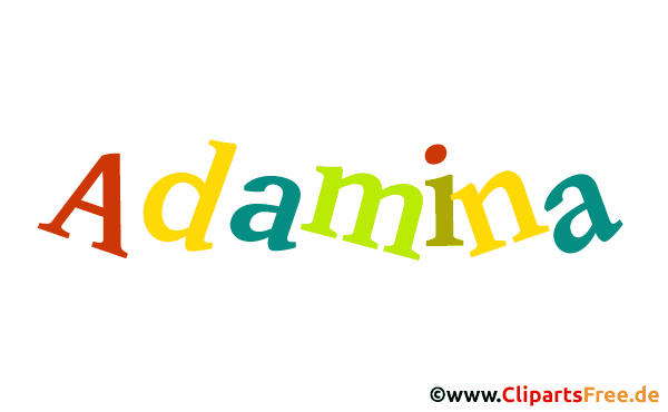 Adamina Vorname - weibliche Vornamen als Gif-Bilder