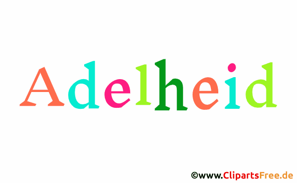 Adelheid Mädchenname für Baby als Illustration