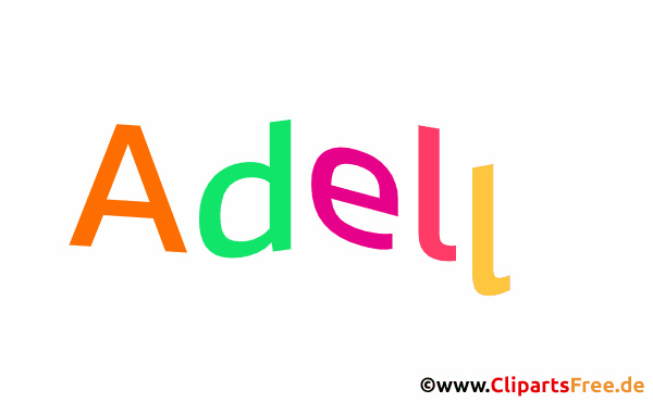 AdelleVorname für Mädchen, Baby als Illustration