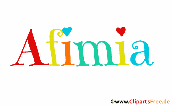 Afimia Vorname - weibliche Vornamen als Gif-Bilder