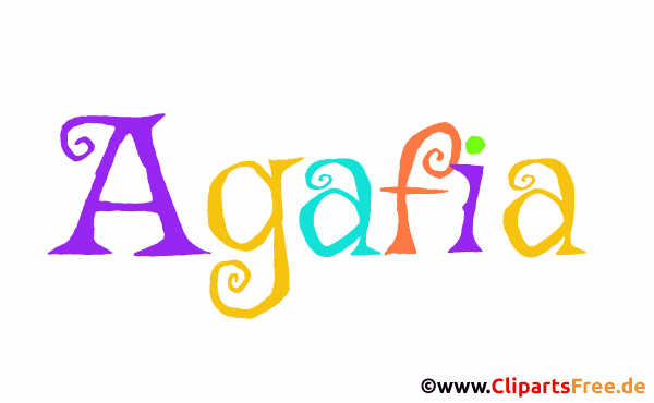 Agafia schöner Vorname für Mädchen als Bild