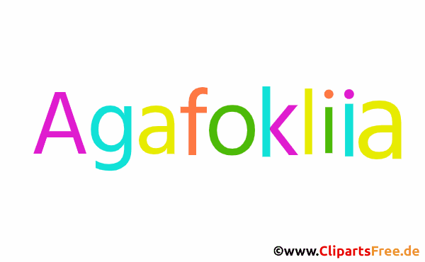 Agafokliia Vorname für Baby - Weibliche Namen für Kinder