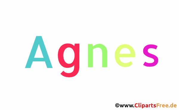 Agnes Mädchenvorname als animiertes Bild