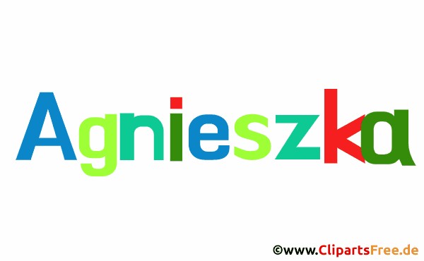 AgnieszkaVorname für Mädchen, Baby als Illustration