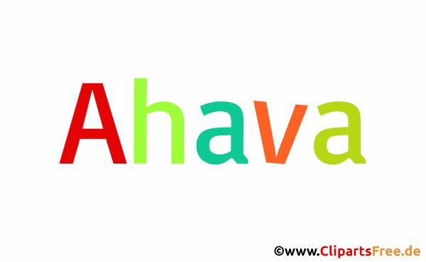 Ahava Vorname - Originelle Mädchennamen als Gifs