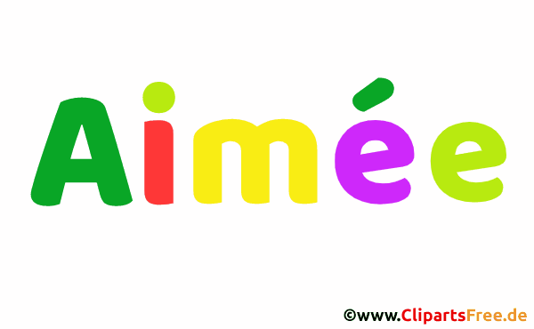 Aimée schöner Vorname für Mädchen als Bild