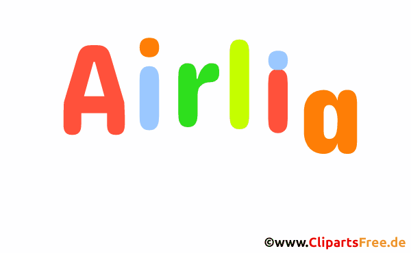 AirliaVorname für Mädchen, Baby als Illustration