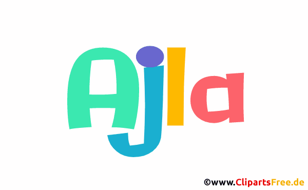 Ajla Vorname für Mädchen - Frauennamen animiert