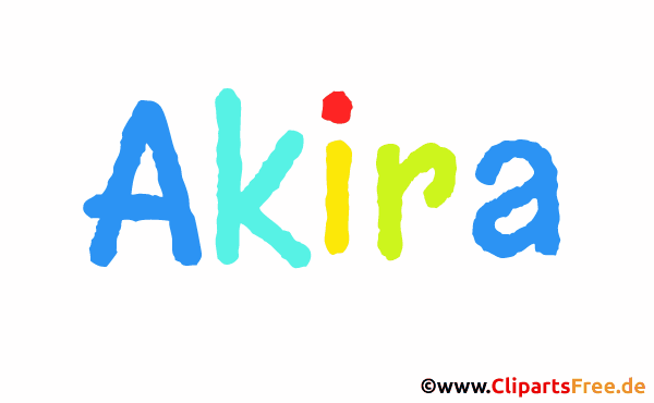 Akira Mädchenname für Baby als Gif-Bild