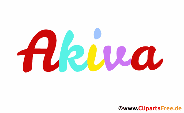 Akiva Mädchenvorname für Baby als animiertes Bild