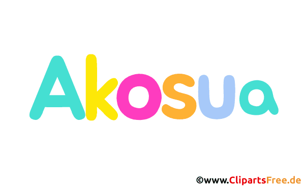 Akosua Name für Baby - Schöne Mädchennamen aus bunten Buchstaben