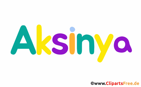 Aksinya Name Mädchenvorname für Baby Gif animiert