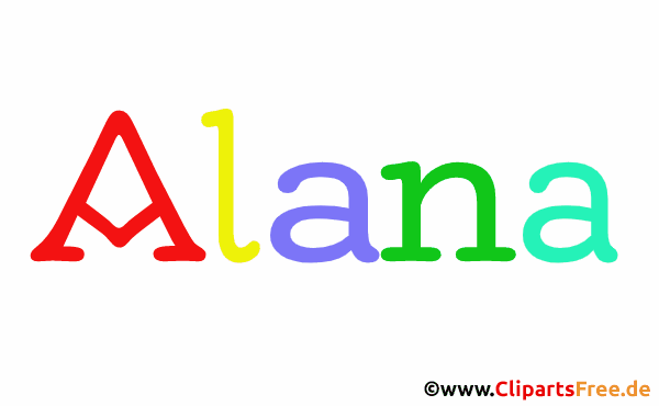 Alana Vorname für Mädchen als Bild