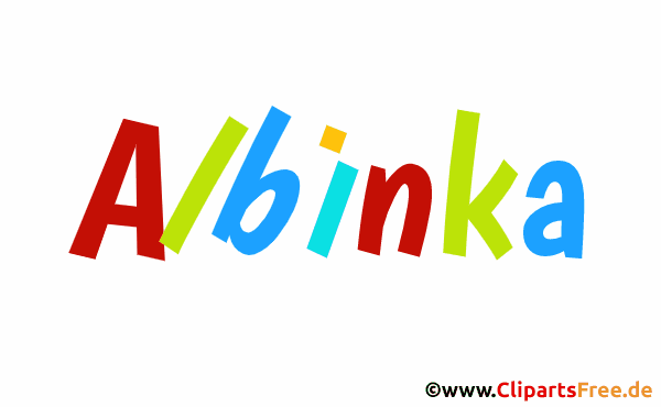 Albinka Name Vorname für Baby Gif-Animation