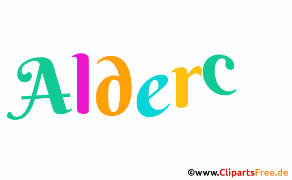 Aldercy Name Mädchenvorname für Baby Gif animiert