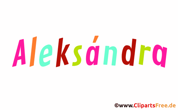 Aleksándra Name für Mädchen - Schöne Babynamen als Gifs