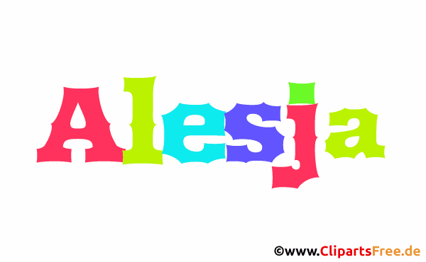 Alesja Name für Baby - Schöne Mädchennamen aus bunten Buchstaben