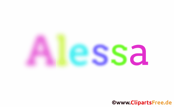 Alessa Name für Mädchen - Schöne Babynamen als Gifs