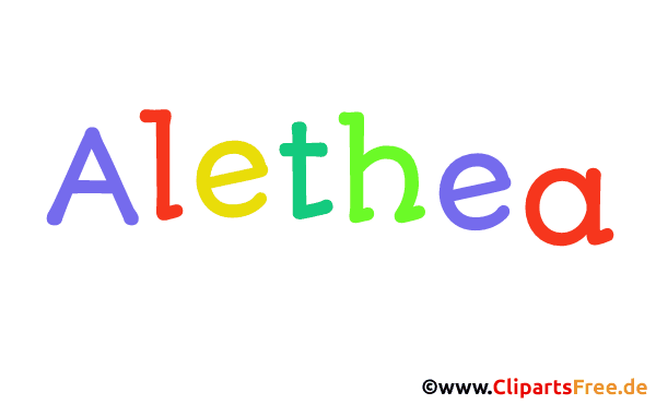 Alethea Name für Mädchen als Animationsbild