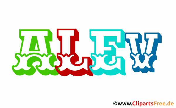 Alev Name Vorname für Baby Gif-Animation