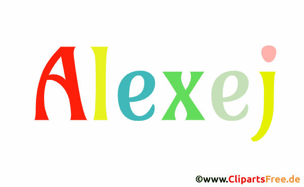 Alexej Name für Baby - Schöne Mädchennamen aus bunten Buchstaben