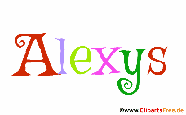 Alexys Mädchenvorname für Baby als animiertes Bild