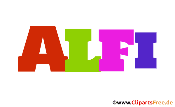 Alfi Name für Mädchen - Schöne Babynamen als Gifs