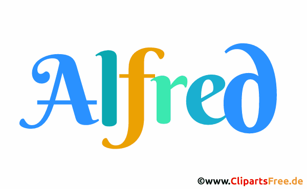 Alfred Name für Mädchen als Animationsbild