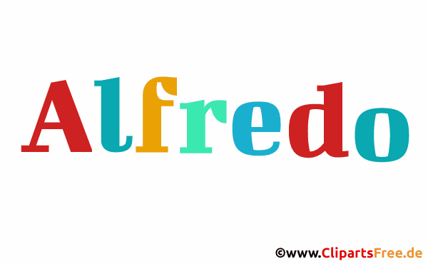 Alfredo Mädchenname für Baby als Gif-Bild