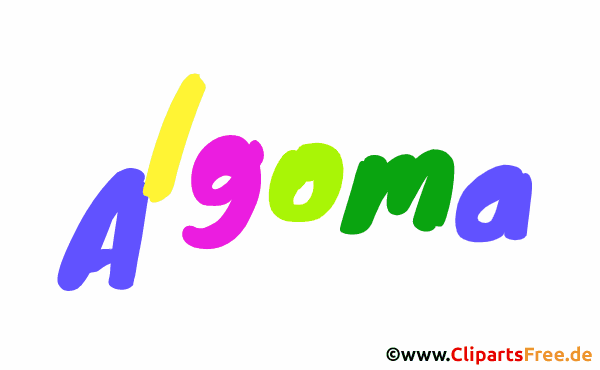 Algoma Name für Baby - Schöne Mädchennamen aus bunten Buchstaben