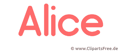 Alice Mädchenname - Animierte Namen im Gif-Format