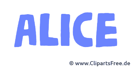 Alice garota com nome - nomes animados em formato GIF