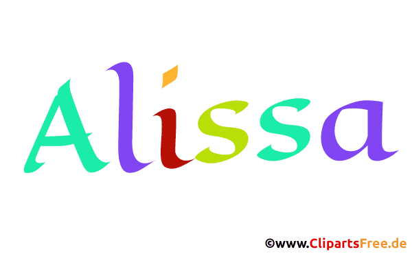 Alissa Mädchenvorname als animiertes Bild