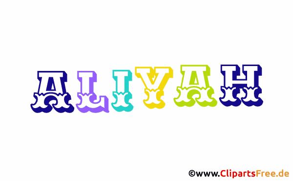 Aliyah Mädchenvorname als animiertes Bild