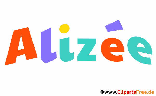 Alizée Name für Mädchen als Animationsbild