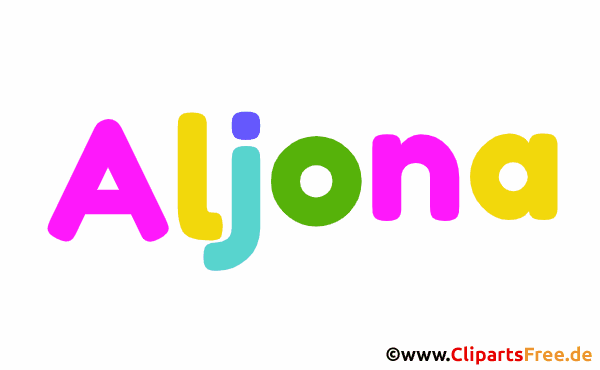Aljona Mädchenvorname als animiertes Bild