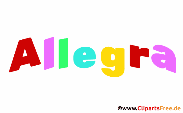 Allegra Mädchenname Illustration