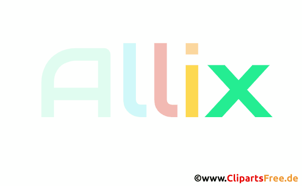 Allix Vorname für Mädchen als Bild