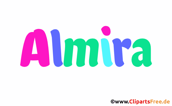 Almira Vorname für Mädchen - Seltene Babynamen als Bilder