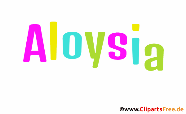 Aloysia Name für Baby - Schöne Mädchennamen aus bunten Buchstaben