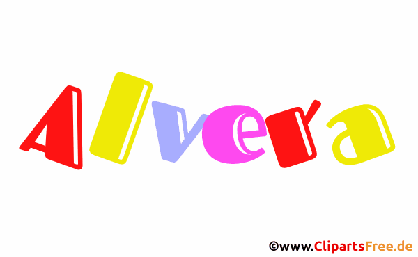 Alvera Name für Baby - Schöne Mädchennamen aus bunten Buchstaben