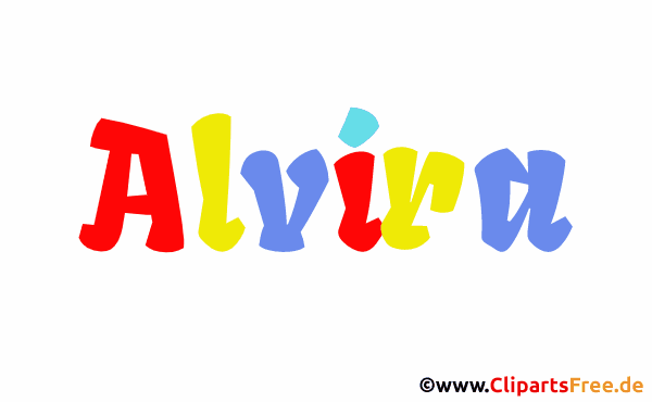 Alvira Name Vorname für Baby Gif-Animation