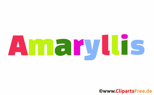 Amaryllis Vorname für Baby - Schöne weibliche Vornamen mit bunten Buchstaben
